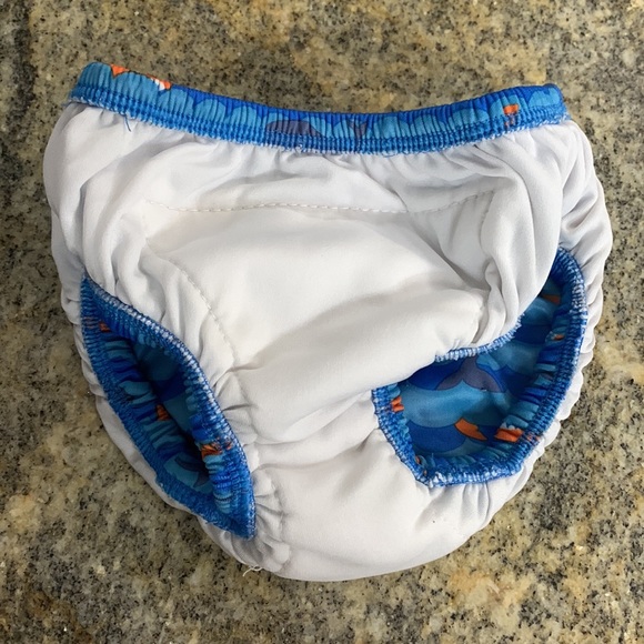 SwimSchool Reusable Baby Swim Diaper 18 months shark and whales - Picture 4 of 6